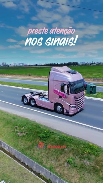 Capa do vídeo de Transportes Schmoeller, publicação compartilhada no perfil da Heavy